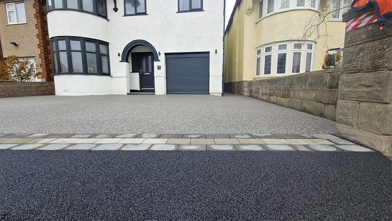 5 Resin driveway in 2 different colours